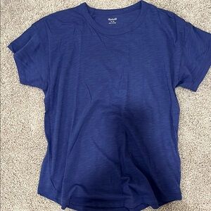 Navy Blue Crew Neck Short Sleeve Relaxed T-Shirt